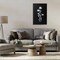 Stupell Industries Tall Stems on Black Framed Giclee Wall Art Design by Leeza Hernandez